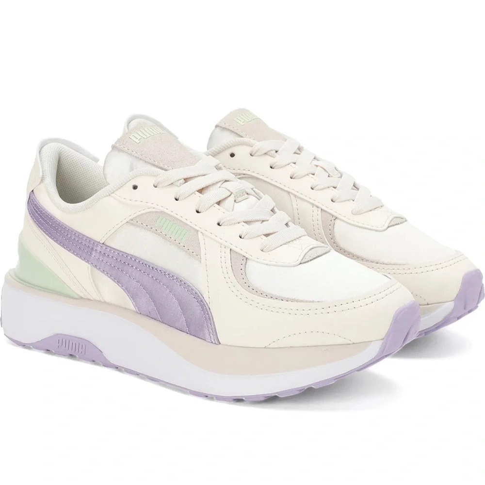 Puma Cruise Rider NU Satin Sneaker,
White + Pristine, Size US 5.5/EU 36.5, NIB - Picture 2 of 15
